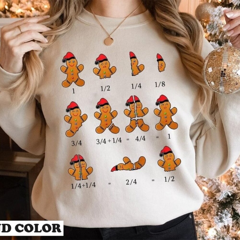 Christmas Teacher Math Sweatshirt Cute Xmas Pullover Gift For Teachers 05